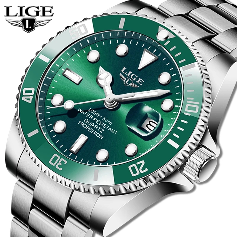 Luxury Watch Maker - LIGE üst marka lüks moda dalgıç