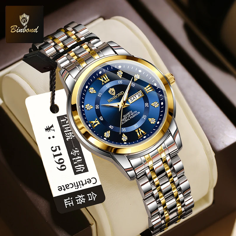 Luxury Watch Top 10 - BINBOND B7169 Üst Düzey Lüks Moda